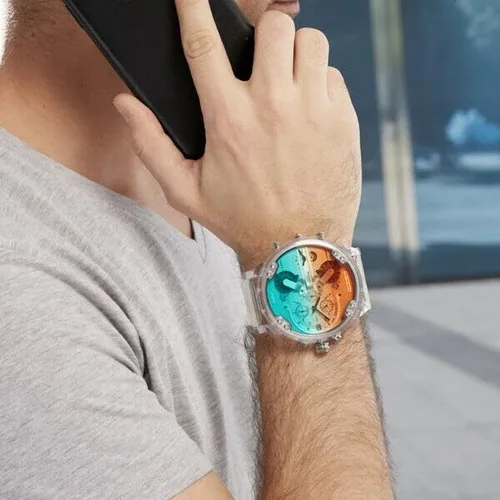 Miniatura 3 de Diesel - Reloj Mr. Daddy 2.0 de cuarzo y acero inoxidable con cronógrafo