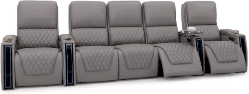 Miniatura 30 de Seatcraft Apex Zero-Gravity CoolZero - Asiento de cine en casa de cuero italiano, reposacabezas eléctrico, lumbar eléctrico, reclinable eléctrico
