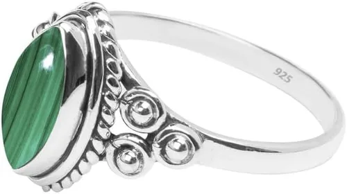 Miniatura 3 de Anillo de piedras preciosas, anillo de plata de ley 925 para mujeres y niñas, joyería hecha a mano, regalos de Navidad, tamaño de EE. UU