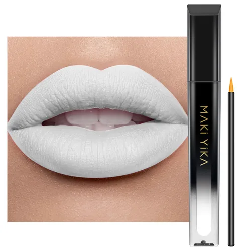 Miniatura 20 de MAKI YIKA Lápiz labial rojo burdeos para mujer, pintalabios de larga duración, sin manchas, mate, líquido, a prueba de transferencia, sin crueldad