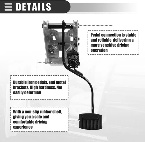 Miniatura 4 de Motoforti Conjunto de pedal de embrague diésel, para Ford F250 F350 F450 F550 Super Duty 7.3L 1999 2000 2001 2002 2003, YC3Z-7B633-BA, pedales