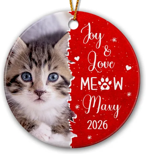 Miniatura 10 de Primer adorno de Navidad para bebé, adorno de cerámica de Navidad para bebé 2025, primera decoración de árbol de Navidad del bebé, marco de fotos
