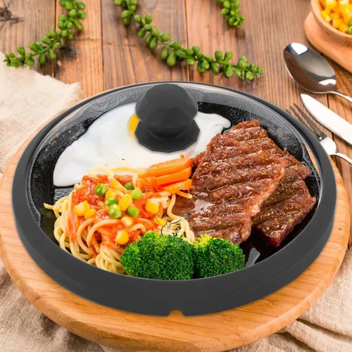 Miniatura 8 de Tapa de microondas de vidrio con protección contra salpicaduras con mangos de silicona anti-quemaduras y borde ventilado para cubrir ollas y platos