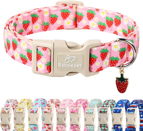 Miniatura 14 de Collar de otoño para perro, lindo collar de cachorro con hojas de otoño, ligero, cómodo, ajustable, para mascotas pequeñas, medianas y grandes