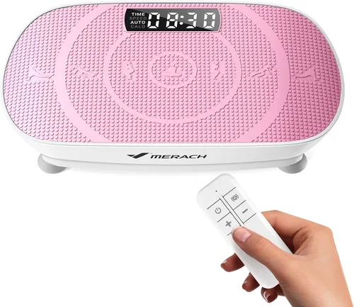 Miniatura 12 de MERACH Vibration Plate Exercise Machine, Curved Vibration Plate for Lymphatic Drainage Weight Loss, Vibrating Plate with Real-Time Calorie Tracking