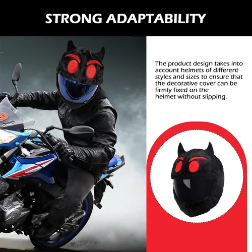 Miniatura 7 de Funda para Casco de Motocicleta de Cara Completa, Cubierta Protectora para Equipo de Cabeza de Motocicleta Resistente a Rayones, Decoración de Casco