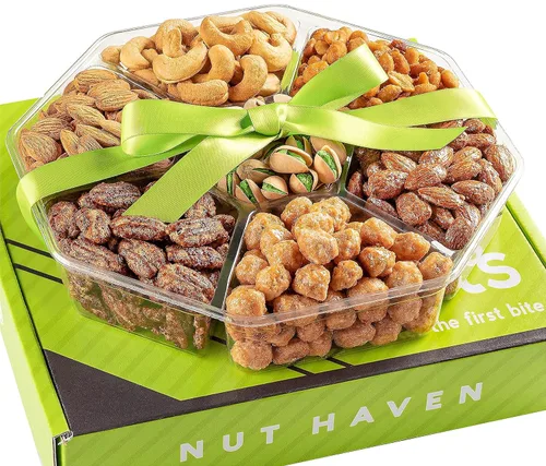 Miniatura 7 de Cesta de regalo de nueces navideñas - Verde