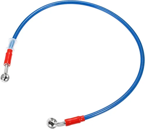 Miniatura 14 de X AUTOHAUX 31.5 in 31.5 "Longitud 0.394 in ID motocicleta freno hidráulico manguera tubo tubo 28° 0° acero inoxidable trenzado cable para ATV