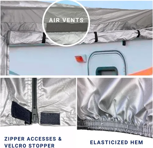 Miniatura 7 de EliteShield ShieldAll Ultimate Class C - Cubierta de autocaravana impermeable, resistente a los rayos UV, clase C, se adapta a vehículos recreativos