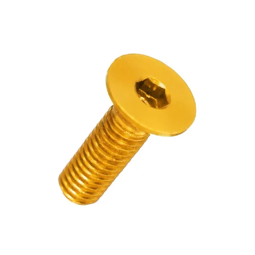 Miniatura 21 de 20 tornillos planos M3 7075 Tornillos Allen de aleación de aluminio Tornillos hexagonales Tornillos de cabeza plana (azul, 0.315 in)