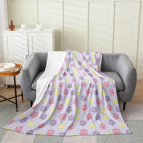 Miniatura 7 de Manta de vellón de mariposa, manta mullida de franela con flores rosas degradadas para cama, sofá, sillón durante todas las estaciones