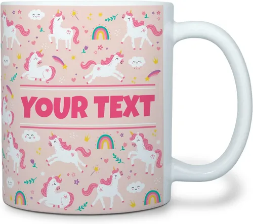 Miniatura 17 de Taza personalizada para niños – Mariposas – Nombre/texto personalizado, chocolate caliente de cerámica, cacao/taza de café para niñas, regalo