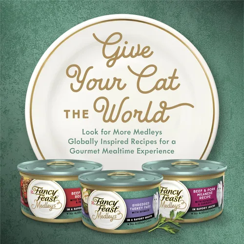 Miniatura 6 de Purina Fancy Feast Medleys alimento húmedo para gatos enlatado para adultos – (24 latas) 3 onzas