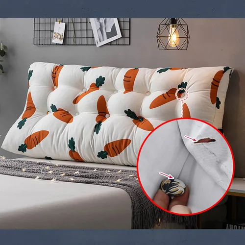 Miniatura 2 de CAMZ Almohada de lectura triangular de cabecera grande, almohada de posicionamiento individual, matrimonial, Queen King, almohada de apoyo