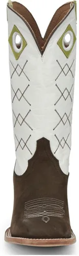 Miniatura 4 de Justin Latigo Blanco - Botas occidentales de piel de vacuno para hombre, Blanco, 10