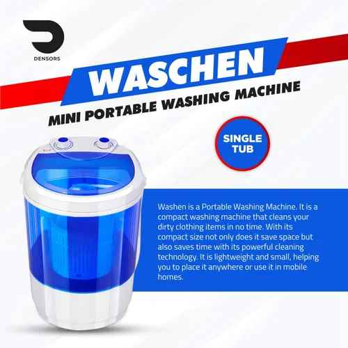 Miniatura 2 de Lavadora portátil de una sola tina, la alternativa a la lavandería, capacidad de lavado inferior a 2.6 lbs, lavadora de ropa portátil para ropa