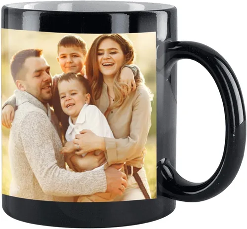 Taza de café personalizada, regalo personalizado, taza de cerámica con foto, imágenes o texto, novedad de tazas personalizadas, perfecta para negro
