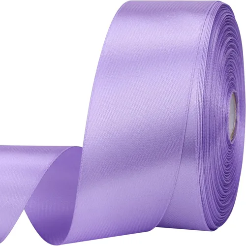 Miniatura 40 de Cinta de satén dorada de 1 pulgada de 50 yardas para envolver regalos, bodas, manualidades, Navidad, Pascua, flores, cabello, decoraciones de Dorado