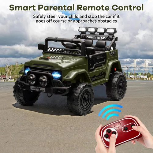 Miniatura 5 de GarveeLife Auto de paseo para niños de 12V, juguete para niños de 37 a 96 meses, camión eléctrico con velocidad máxima de 5 MPH, control remoto