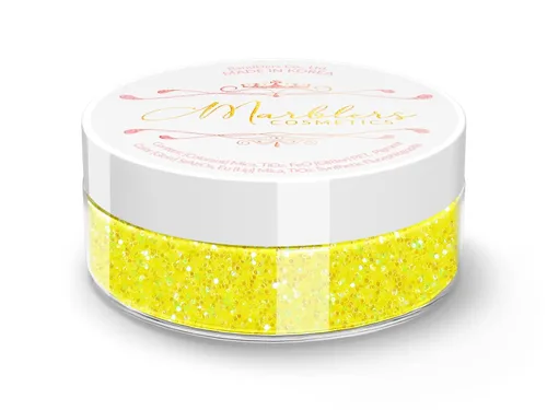 Miniatura 197 de MARBLERS Brillantina de forma gruesa de grado cosmético [estrella] 0.11 onzas (0.11 oz) Escamas No tóxica Vegana Libre de crueldad animal