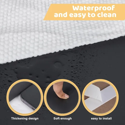 Miniatura 6 de Acolchado de pared para niños, paneles de pared tapizados para cabecera, despegar y pegar, almohadilla de protección de pared para tatami