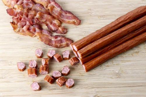 Miniatura 6 de Wenzel's Farm Palitos de tocino y carne de res │ Palitos de aperitivos │ Sabrosos, Ahumados naturales │ Alto en proteínas, bajo en carbohidratos │