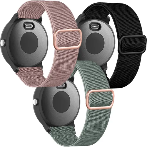 Bandas elásticas para Garmin Vivoactive 4/Venu 2 3 4 1.772 in/Forerunner 570 (1.850 in)/255/265/945, correa deportiva de nailon de 0.866 pulgadas