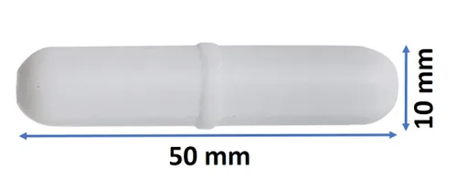 Miniatura 2 de 4 barras de agitación grandes de PTFE para mezclador agitador magnético (2 de tipo cruzado 1.496 in x 0.433 in, 2 de tipo recto 1.969 in x 0.394 in)