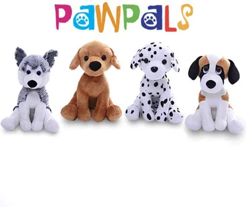 Miniatura 8 de Plushland Juguetes de peluche realistas de perro cachorro de 10 pulgadas, figuras de felpa navideñas para niños, bebés para jugar