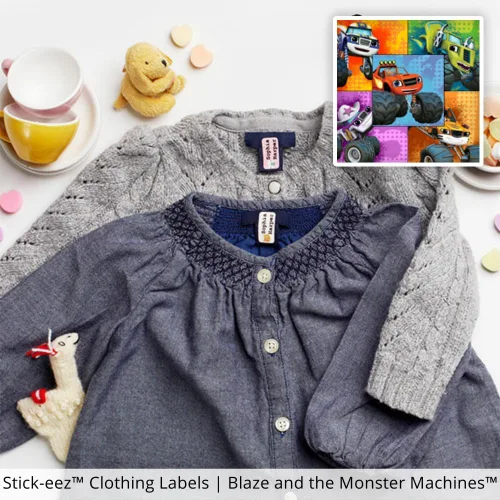 Miniatura 5 de Blaze and The Monster Machines - El paquete de ropa personalizado incluye etiquetas adhesivas, planchas y bolsas para niños, impermeables y aptas