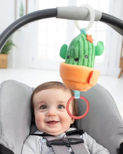Miniatura 7 de Skip Hop - Jugueto de cochecito para bebés, Farmstand Grow & Play Jitter, Cactus Juguete de cochecito de cactus