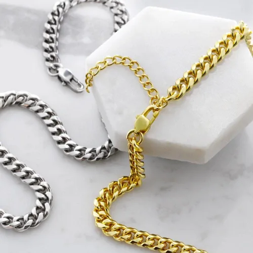 Miniatura 8 de Collar de cadena cubana para yerno, regalo para él, futuro hijo en la ley, regalo de cumpleaños en el día de la boda, regalo sentimental para hijo