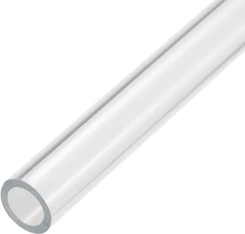 Miniatura 38 de MECCANIXITY Tubo acrílico transparente rígido redondo tubo 44mm (1.7") ID 50mm (2") OD 14" para lámparas y linternas, sistema de refrigeración por