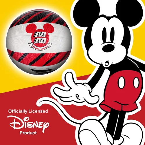 Miniatura 7 de Disney Mickey Mouse Baloncesto tamaño 6, juego para interiores y exteriores, pelota deportiva juvenil para niños y niñas