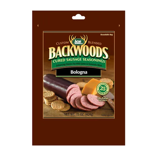 Miniatura 17 de LEM Products Backwoods Bratwurst – Salchicha curada con condimento, ideal para caza silvestre y carne doméstica, sazona hasta 25 libras de carne