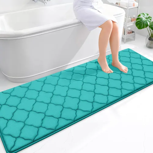 Miniatura 177 de OLANLY Alfombra de Baño de Espuma Viscoelástica de 24 x 16 pulgadas, Ultra Suave y Absorbente, Alfombras de Baño Antideslizantes, Cómodas, Lavables