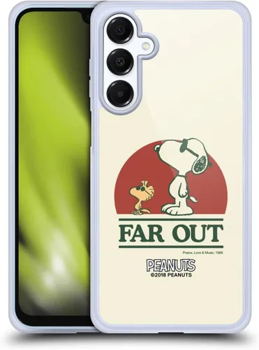 Miniatura 170 de Head Case Designs Funda de gel Woodstock 50th con licencia oficial de Peanuts Snoopy Guitar 1969 [protección de grado militar] compatible