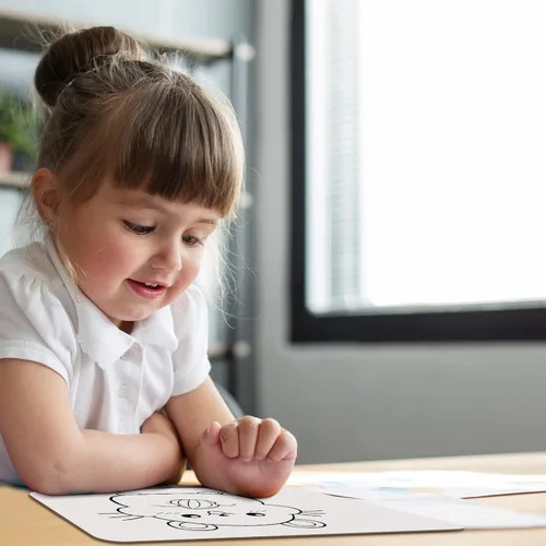 Miniatura 7 de Pizarras de Borrado en Seco Paquete de 6, Pizarras Blancas Pequeñas de Doble Cara con Líneas para Niños, Estudiantes, Maestro y Paquete para Aula