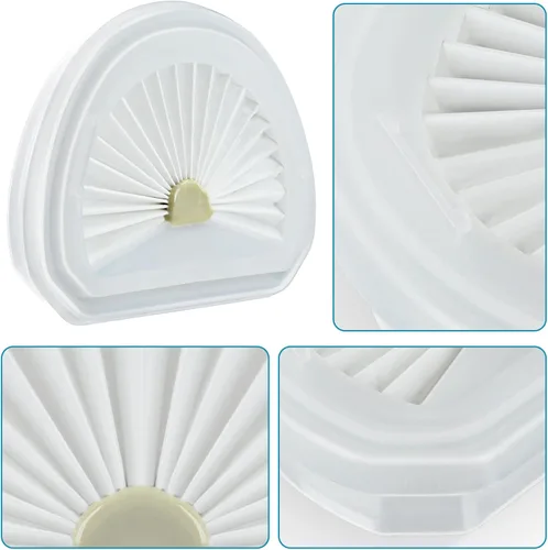 Miniatura 4 de Paquete de 9 filtros de repuesto para aspiradora de mano inalámbrica Black + Decker Dustbuster AdvancedClean VLPF10 HLVA320J26 HLVA325J10