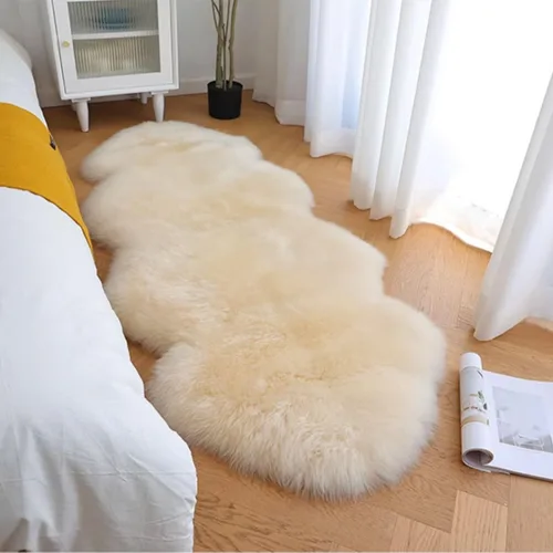 Miniatura 16 de WL&ALLEN Alfombra grande de piel de oveja auténtica gruesa y exuberante de 3 pulgadas de pelo, lujosas pieles australianas Alfombras de lana