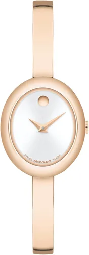Miniatura 12 de Movado Women's Museum Bangle Watch – Swiss Quartz – 21 mm Case – Classic Stainless Steel Bracelet – Gift for Her