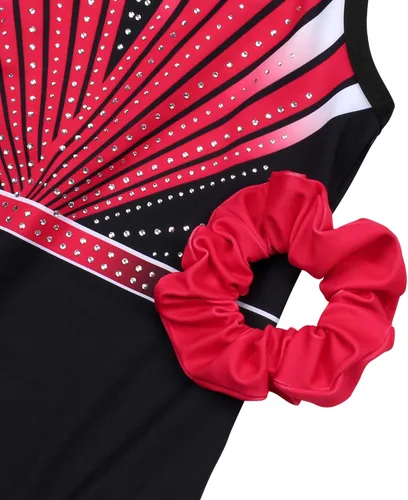 Miniatura 8 de MODAFANS Leotardos de gimnasia para niñas brillantes para bailar ballet, pantalones cortos con espalda cruzada