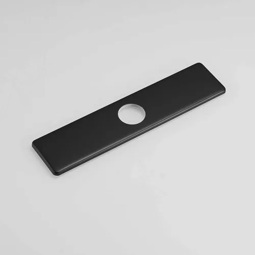 Miniatura 4 de Grifo de fregadero de cocina o baño de 10 pulgadas, placa cuadrada de acero inoxidable para cubrir agujeros de montaje no utilizados, P-111-B Mate