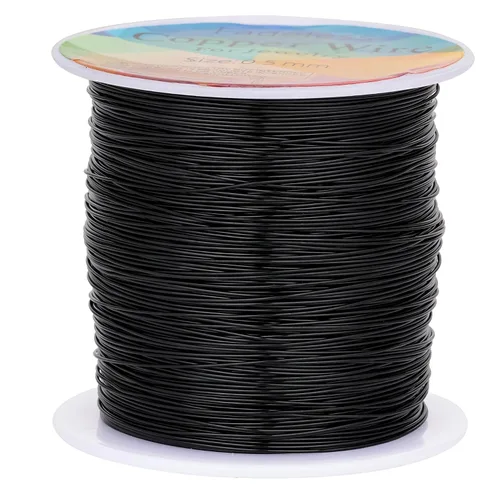 Miniatura 33 de Alambres de cobre resistentes al deslustre de 65.6 pies, alambre de cobre para electrocultura en jardinería, alambre de cobre de calibre 16, cables