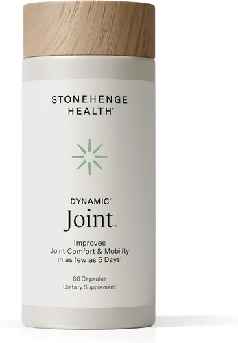 Stonehenge Health Suplemento dinámico para la salud articular – Apoyo de acción rápida con AprèsFlex® Boswellia, MSM, colágeno multitipo, cúrcuma,
