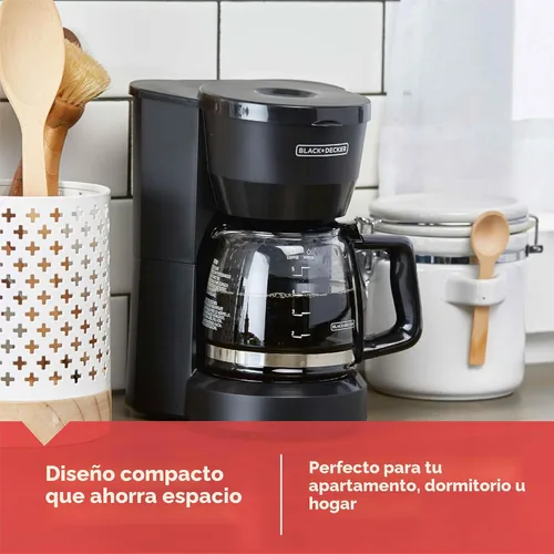 Miniatura 3 de BLACK+DECKER Cafetera de 5 tazas, DCM600B, color negro