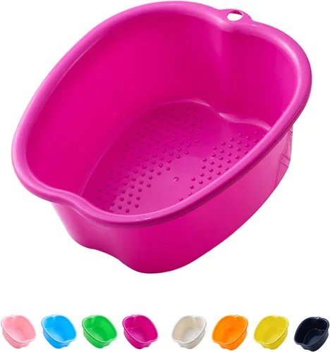 Miniatura 13 de AXLOFO® Cuenca de baño para remojar pies, bañera grande de plástico para remojar pies, cubo de baño para masajes de pies, ideal para quitar la piel