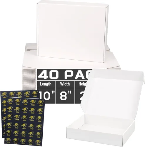 Miniatura 19 de Cajas de envío pequeñas de 6 x 4 x 2 pulgadas para pequeñas empresas, paquete de 30 cajas de correo moradas, caja de embalaje de cartón corrugado