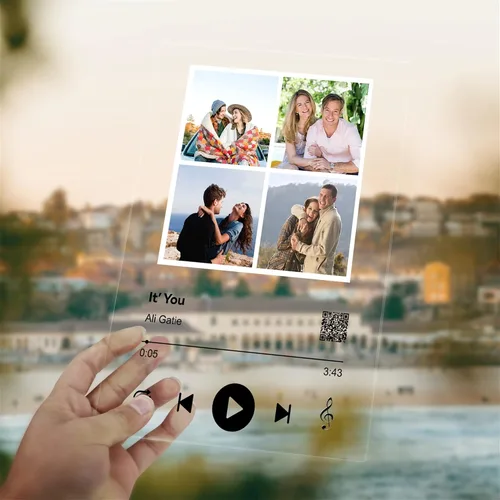 Miniatura 9 de Placa personalizada para canción de Spotify, marco de fotos personalizado, decoración artística, placa acrílica de Spotify, regalo de arte