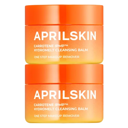 APRILSKIN Carrotene IPMP Hydromelt Bálsamo de Aceite Desmaquillante de Doble Limpieza Tamaño Mini | Vegano | Removedor de Puntos Negros | Limpiador